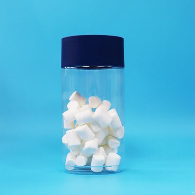 Plastikowy słoik na ciasteczka, przezroczysty, owalny, spożywczy PET, z zakrętką zabezpieczającą przed otwarciem