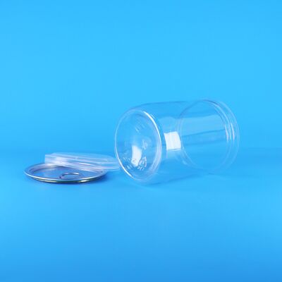 Organic Wild Jungle Peanuts Suszone jedzenie Łatwe otwarte końcówki Plastykowe rurki Przejrzyste PET puszki z popcornem