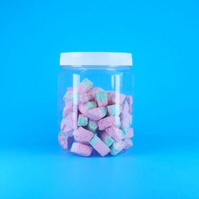 Sześciokątny przezroczysty PET Plastic Kokosowy Cukier Mleko Tabletki Witaminy Tabletki Pudełko Pudełko