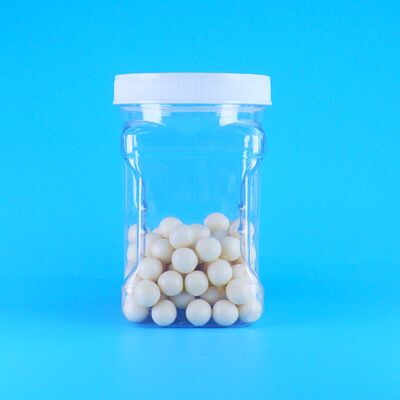 Sesamowa mąka kukurydziana wypełniająca ciasteczka PET Przejrzysty plastikowy skrut pokrywa kwadratowy uchwyt słoiki bez BPA