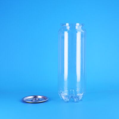 Żywność klasy niestandardowej plastikowych słoików PET plastikowej sody Mike Green Tea może łatwo otworzyć pokrywkę