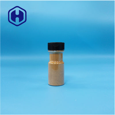 Plastic PET Food Grade Transparent 100ml Chili Pepper Powder Spice Jar Sifting Lid