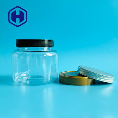 25OZ 750ml Okrągłe herbatniki Przezroczysty plastikowy słoik do ciastek z zakrętką