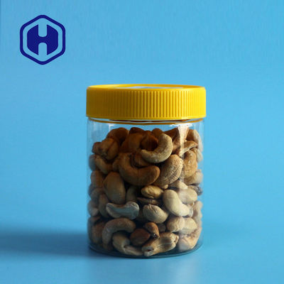 Bpa Free Nuts Szczelny plastikowy słoik 350 ml Przezroczysty prosty okrągły PET z pokrywką