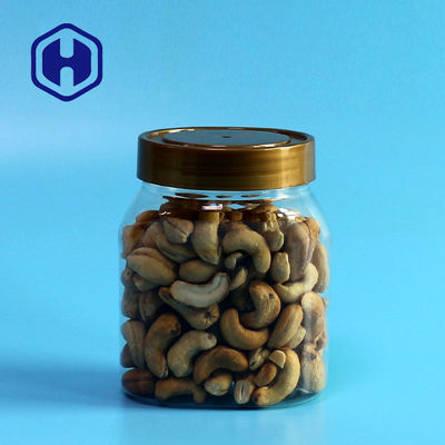 13,8 uncji zakrętki 410 ml Szczelny plastikowy słoik Opakowanie bezpieczne dla żywności Owalny kształt