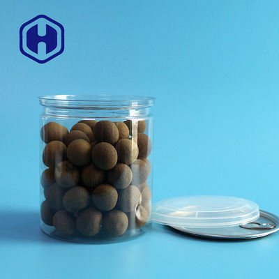 750 ml przezroczyste plastikowe puszki Sitodruk Opakowanie spożywcze Bez Bpa Pusta puszka dla zwierząt Łatwe otwieranie pokrywki